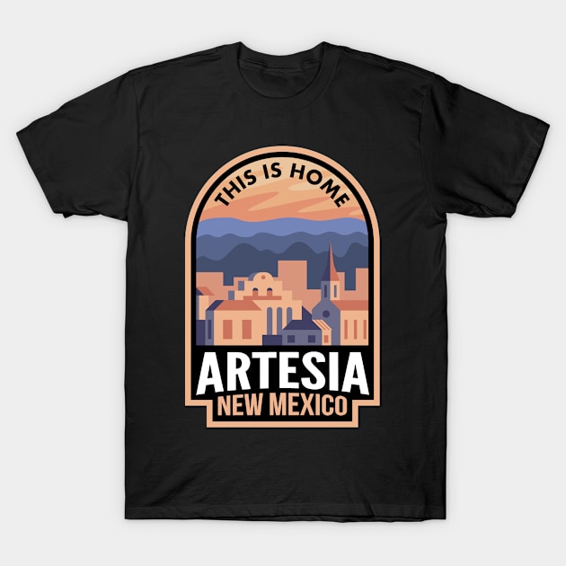 Downtown Artesia New Mexico This is Home T-Shirt by HalpinDesign